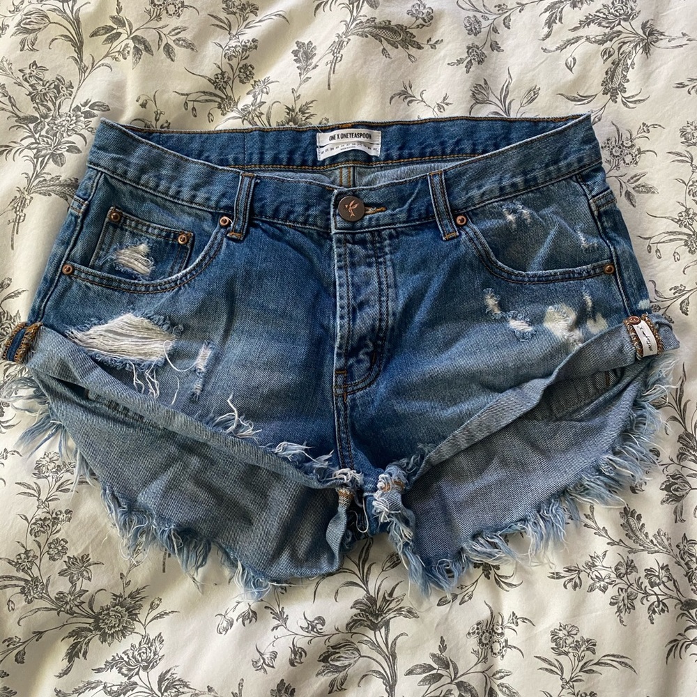 One Teaspoon Bandit Denim Shorts